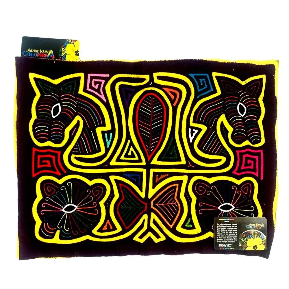 Arte Kuna Colombia‎ Mola Textile Quilted Applique Embroidery Needlework 16